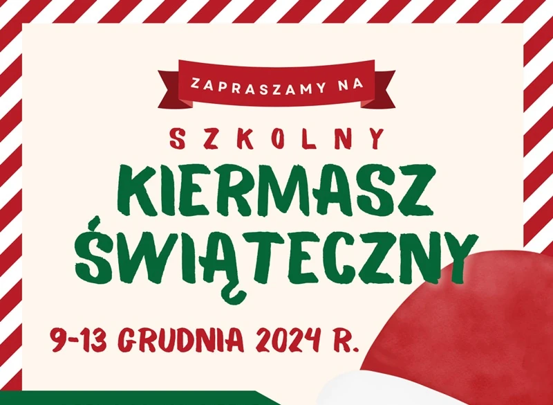 Plakat - zaproszenie na kiermasz świąteczny