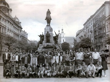 rok 1979 - uczniowie z Oleszna w Krakowie